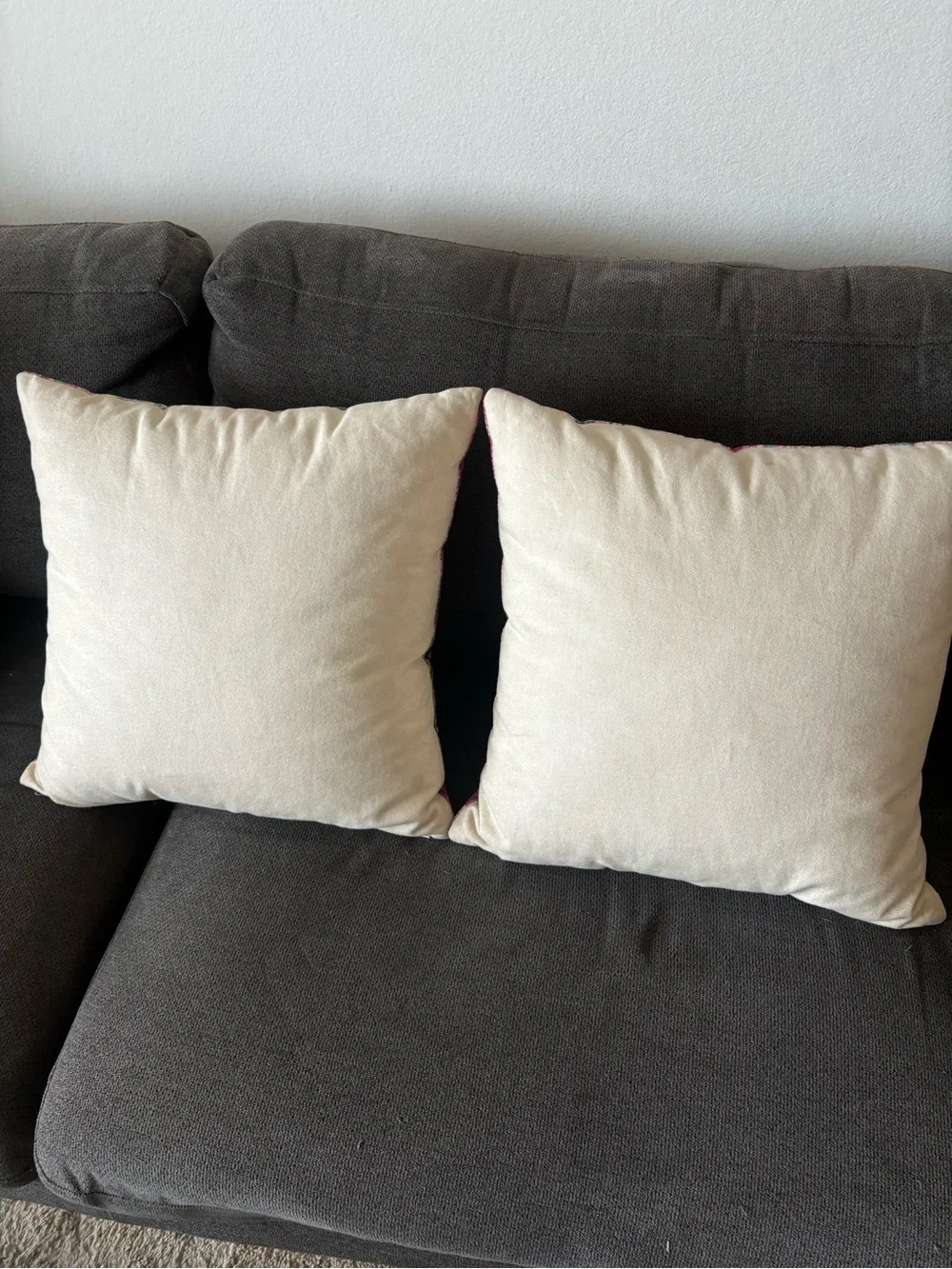 Bundle Anthropologie Vibrant Global Velvet Pillow Pink (2 pillows)